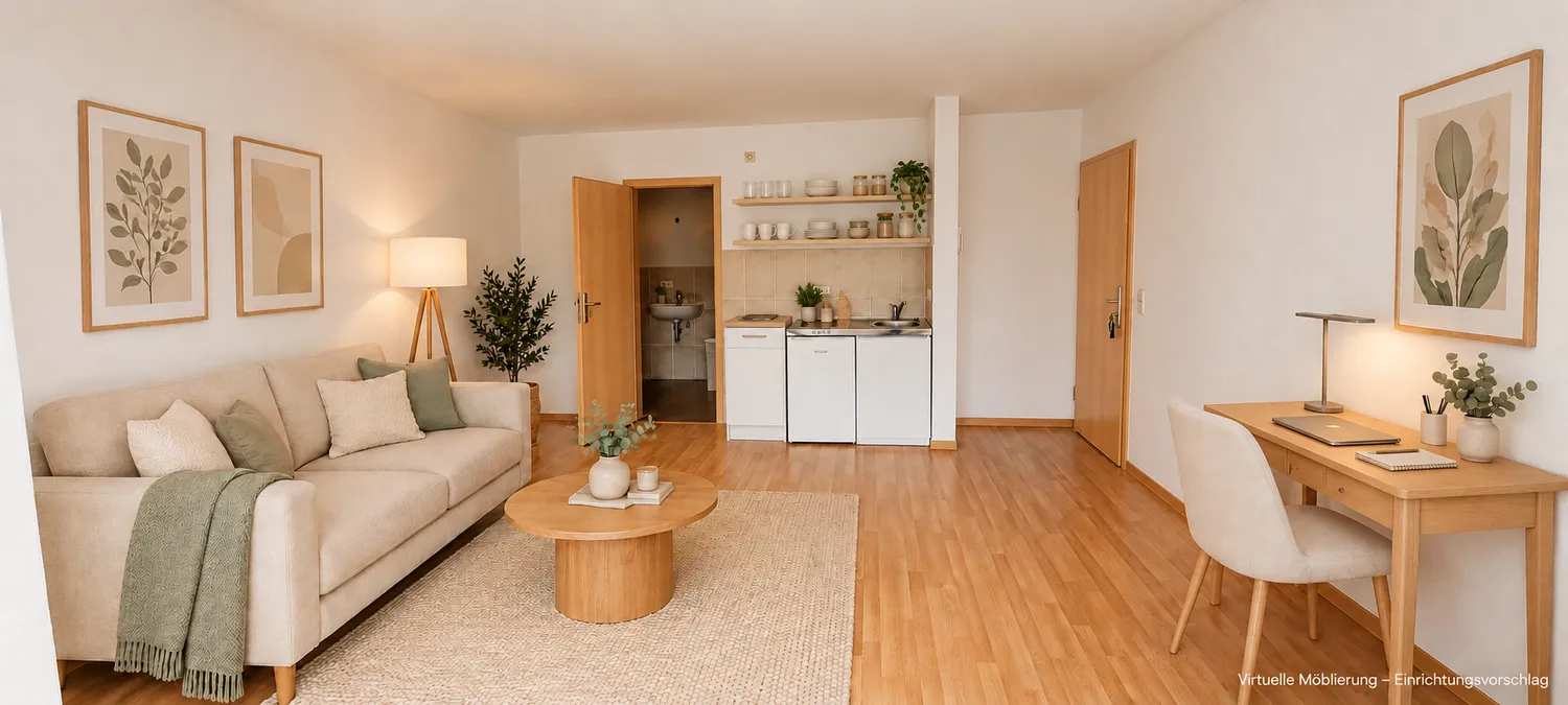 1 room apartment with 31 m² in Zittau – Photo 3