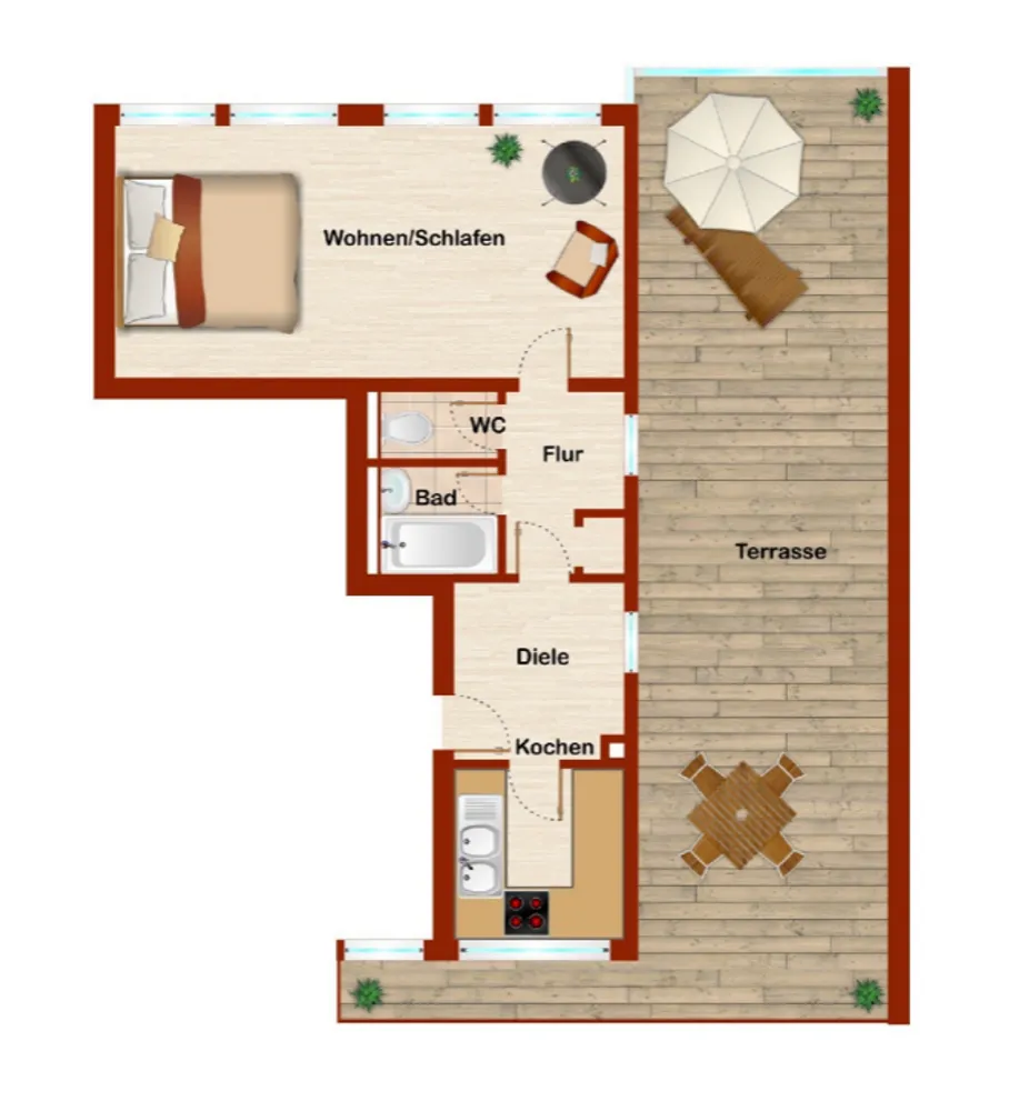 2 Zimmer Wohnung mit 70 m² in Krefeld – Bild 5