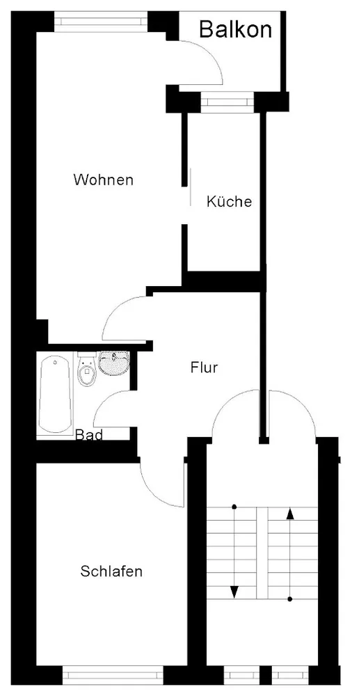2 room apartment with 49 m² in Wuppertal – Photo 3