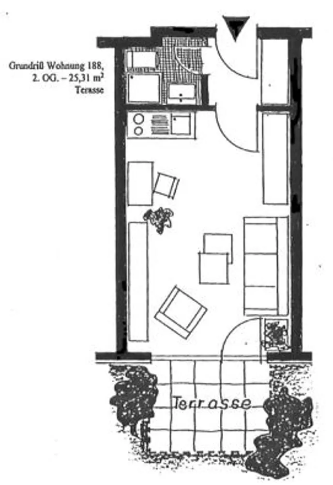 1 Zimmer Wohnung mit 25 m² in Hannover – Bild 2