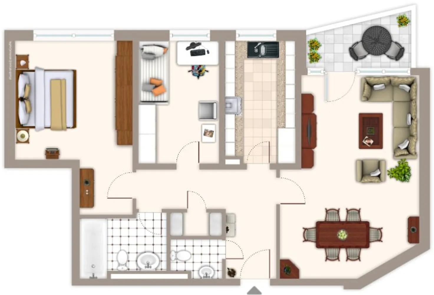 3 Zimmer Wohnung mit 82 m² in Mönchengladbach – Bild 2