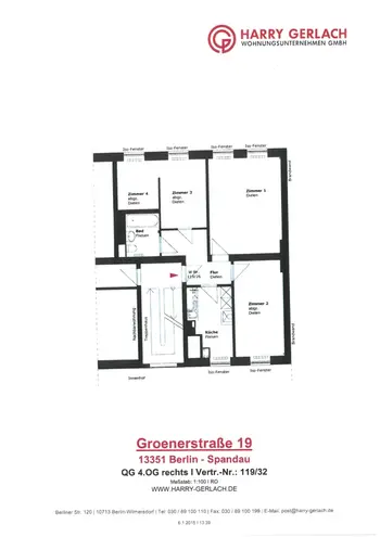 3 Zimmer Wohnung mit 75 m² in Berlin – Bild 3