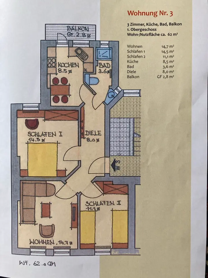 3 Zimmer Wohnung mit 62 m² in Bremerhaven – Bild 9