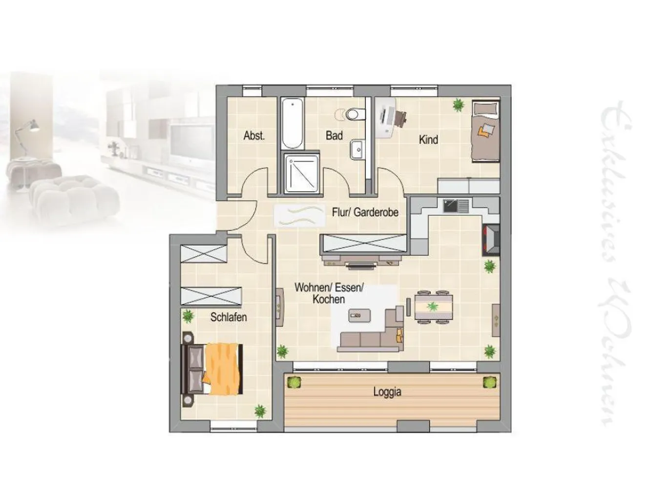3 Zimmer Wohnung mit 101 m² in Dortmund – Bild 2
