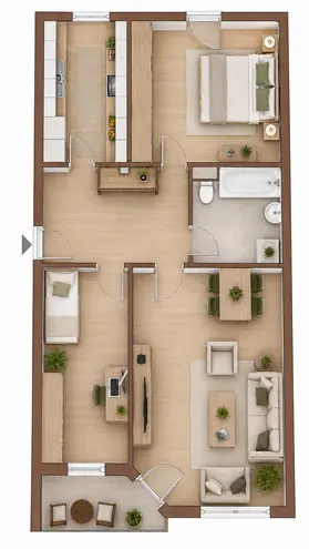 3 Zimmer Wohnung mit 74 m² in Düsseldorf – Bild 9