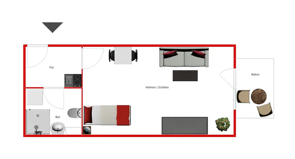Studio mit 37 m² in Limburg an der Lahn – Bild 5