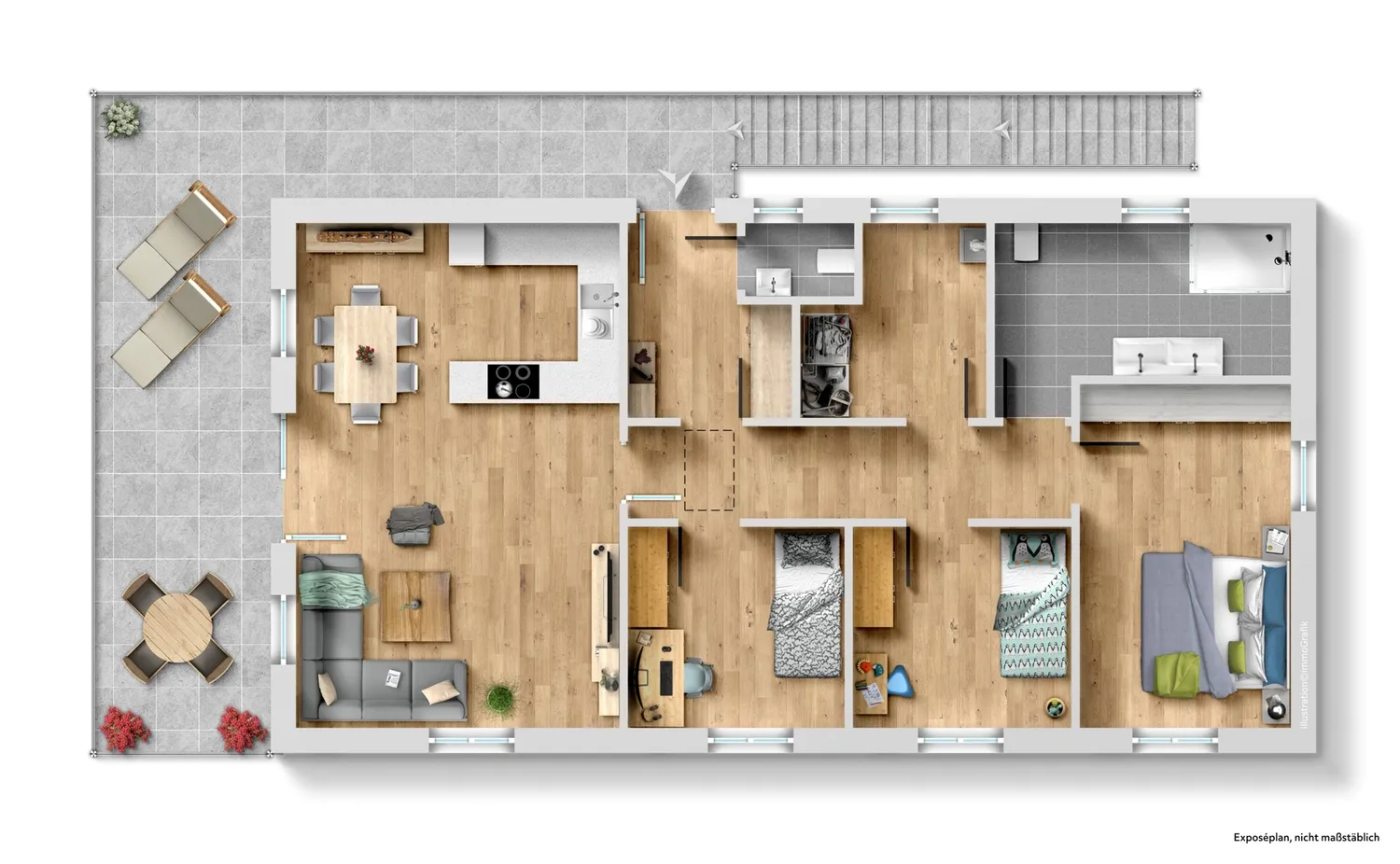4 Zimmer Wohnung mit 120 m² in Hamburg – Bild 5