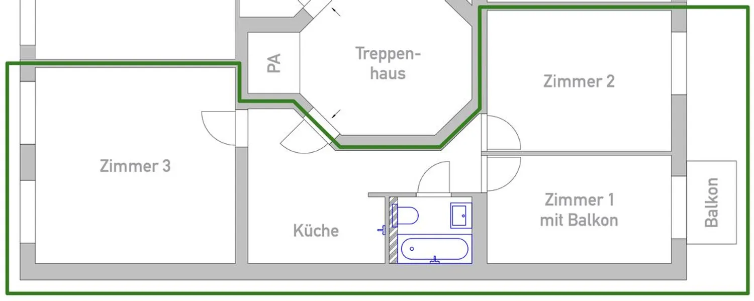 3 room apartment with 64 m² in Cologne – Photo 1