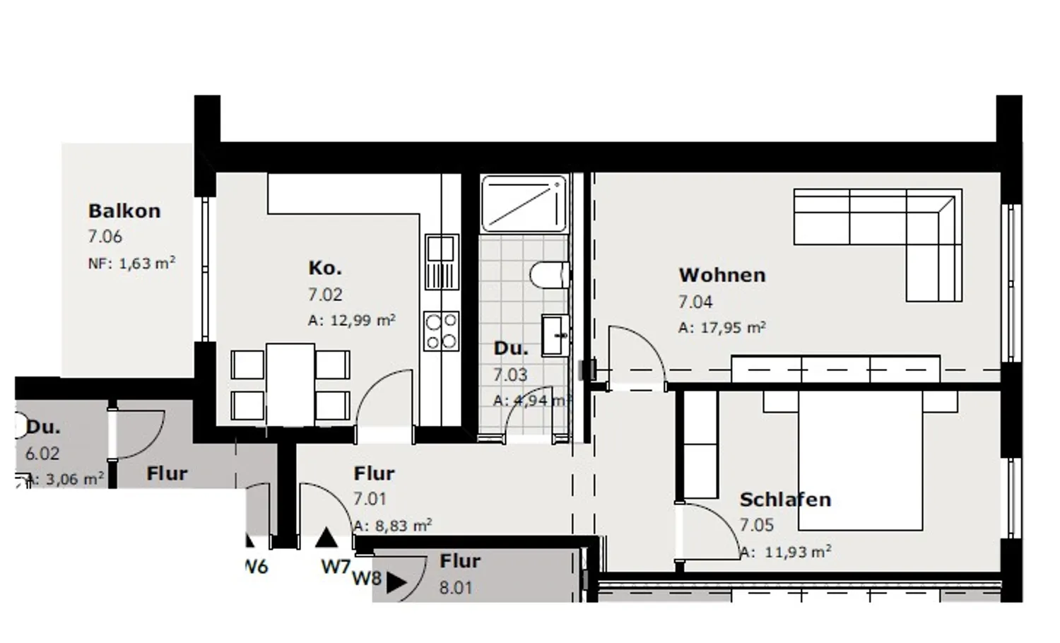 3 Zimmer Wohnung mit 58 m² in Münster – Bild 12