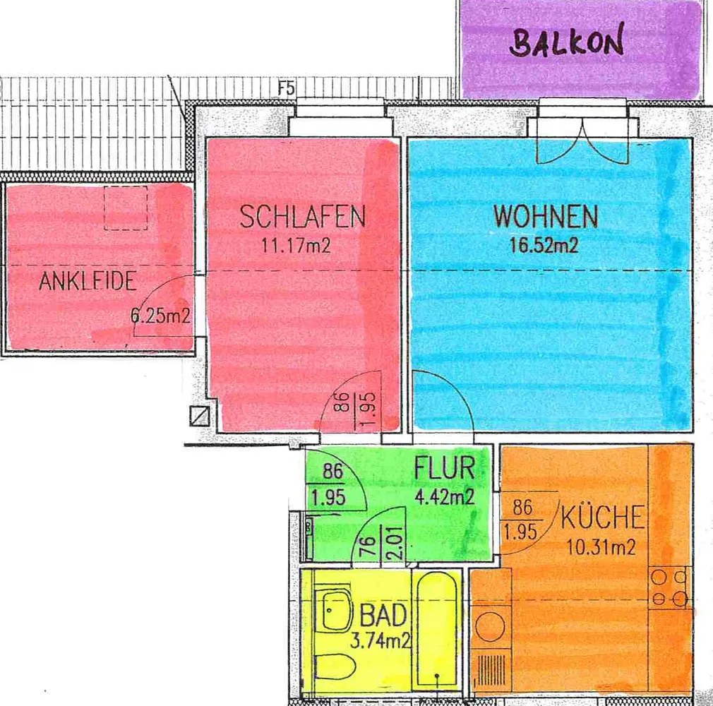 3 room apartment with 50 m² in Limbach-Oberfrohna – Photo 2