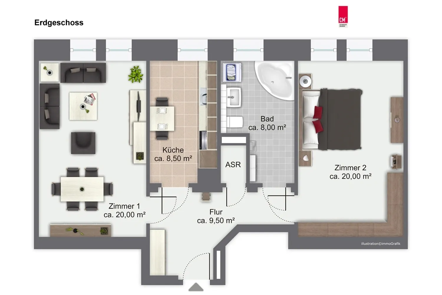 2 Zimmer Wohnung mit 67 m² in Dresden – Bild 12