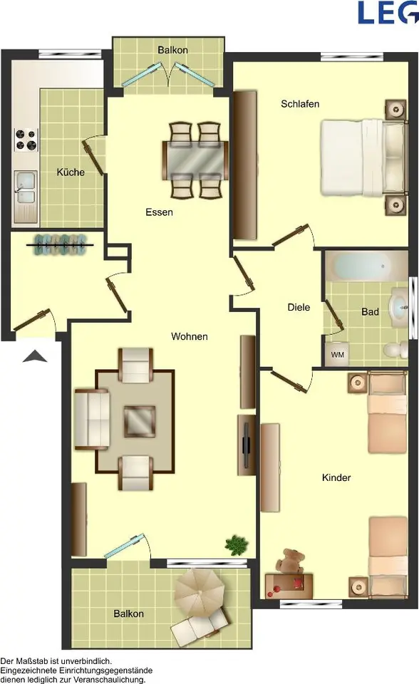 4 Zimmer Wohnung mit 72 m² in Remscheid – Bild 3