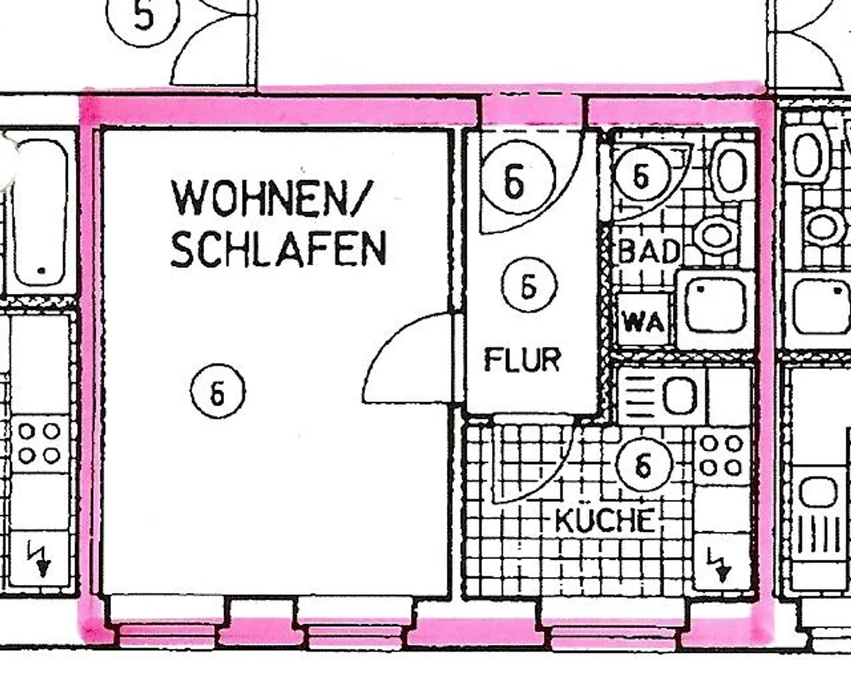 1 Zimmer Wohnung mit 32 m² in Chemnitz – Bild 4