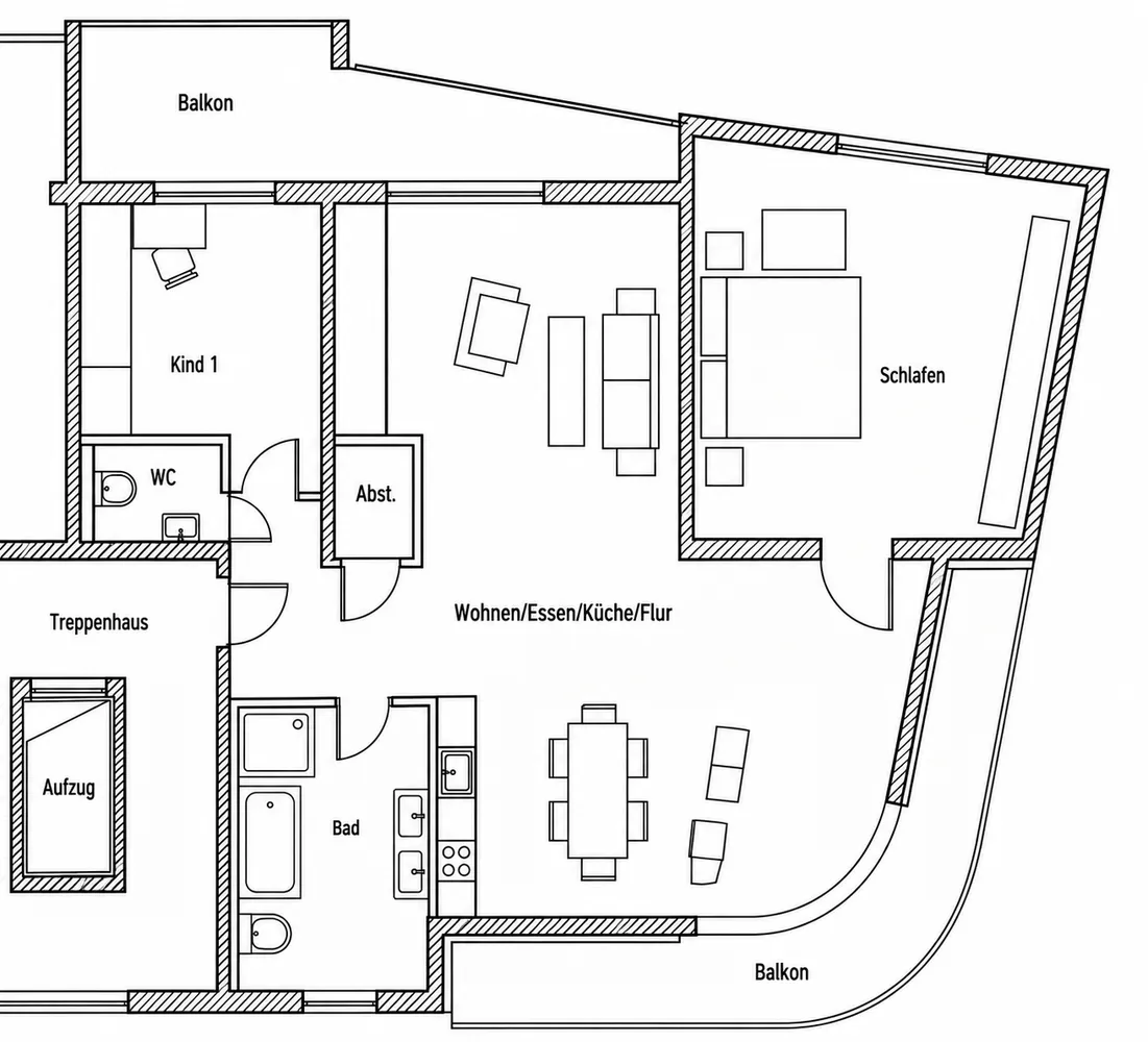 3 room apartment with 108 m² in Gotha – Photo 1