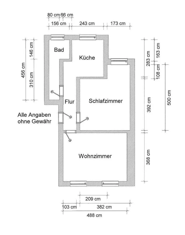 2 room apartment with 54 m² in Güstrow – Photo 5