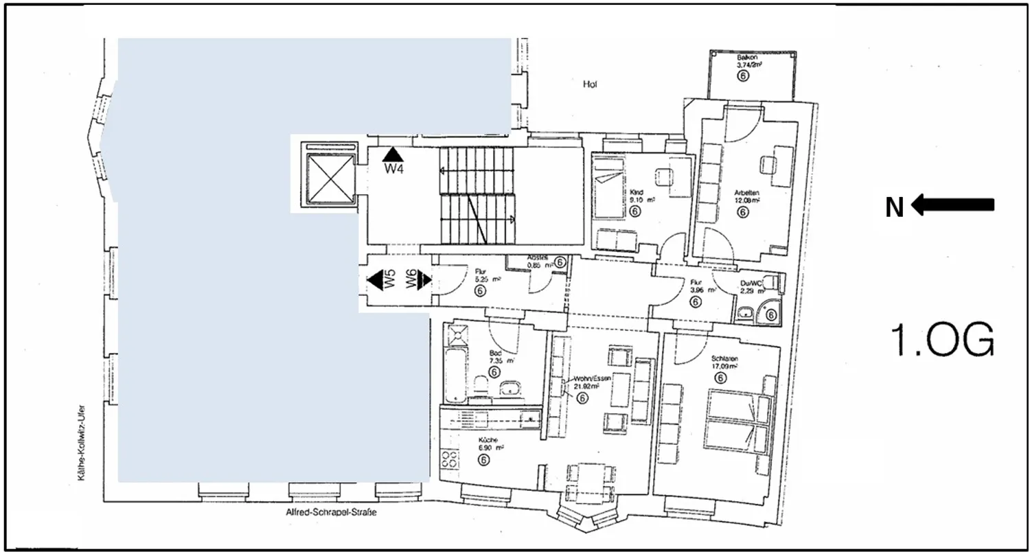 4 Zimmer Wohnung mit 89 m² in Dresden – Bild 4
