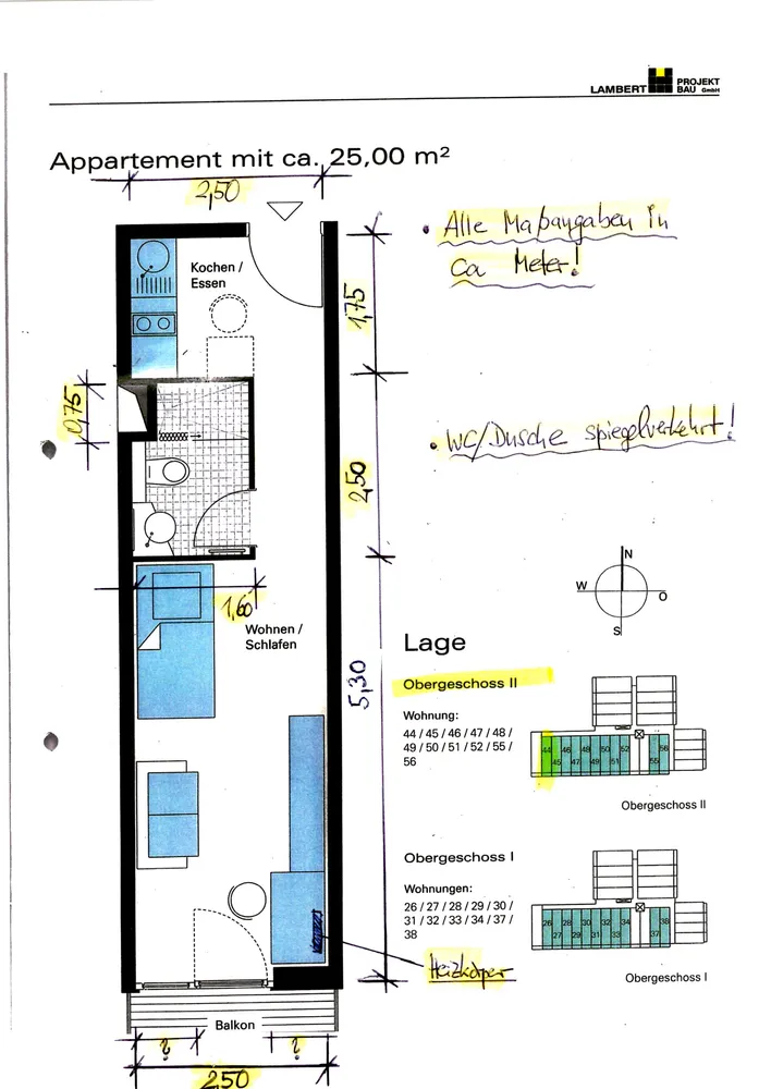 1 Zimmer Wohnung mit 25 m² in Regensburg – Bild 3