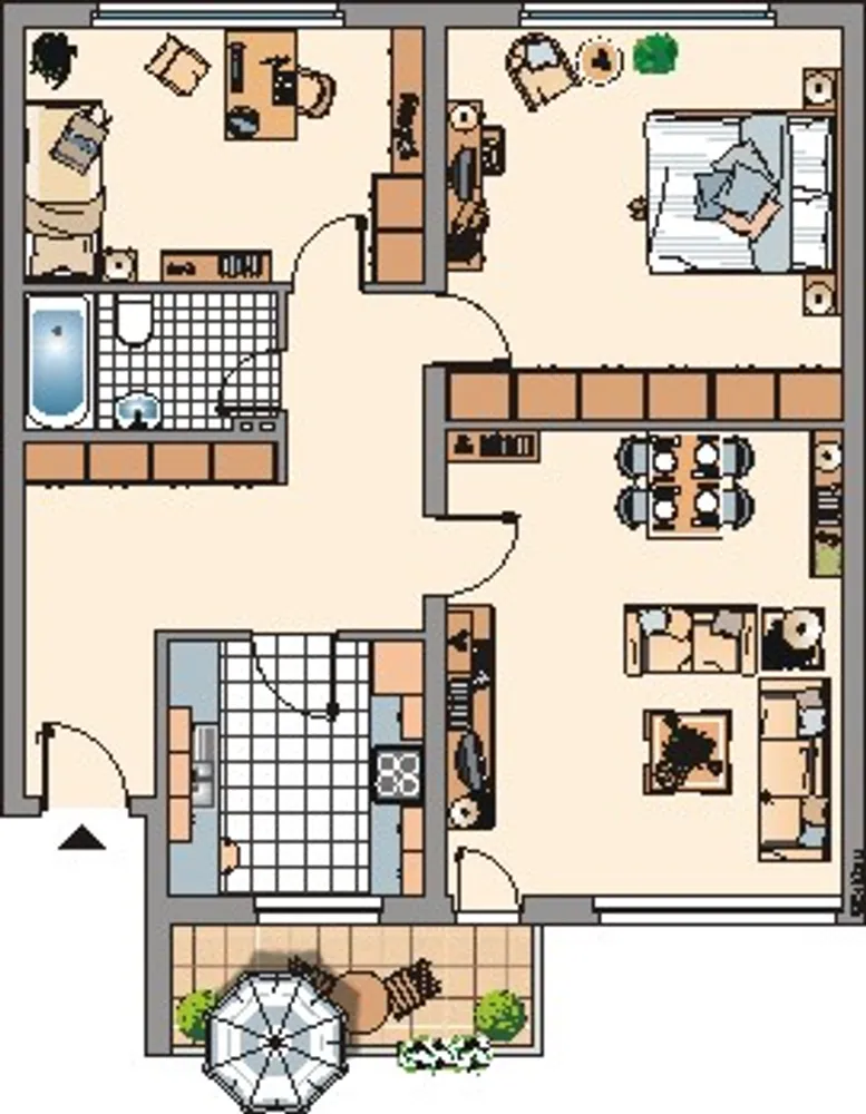 3 room apartment with 75 m² in Duisburg – Photo 4