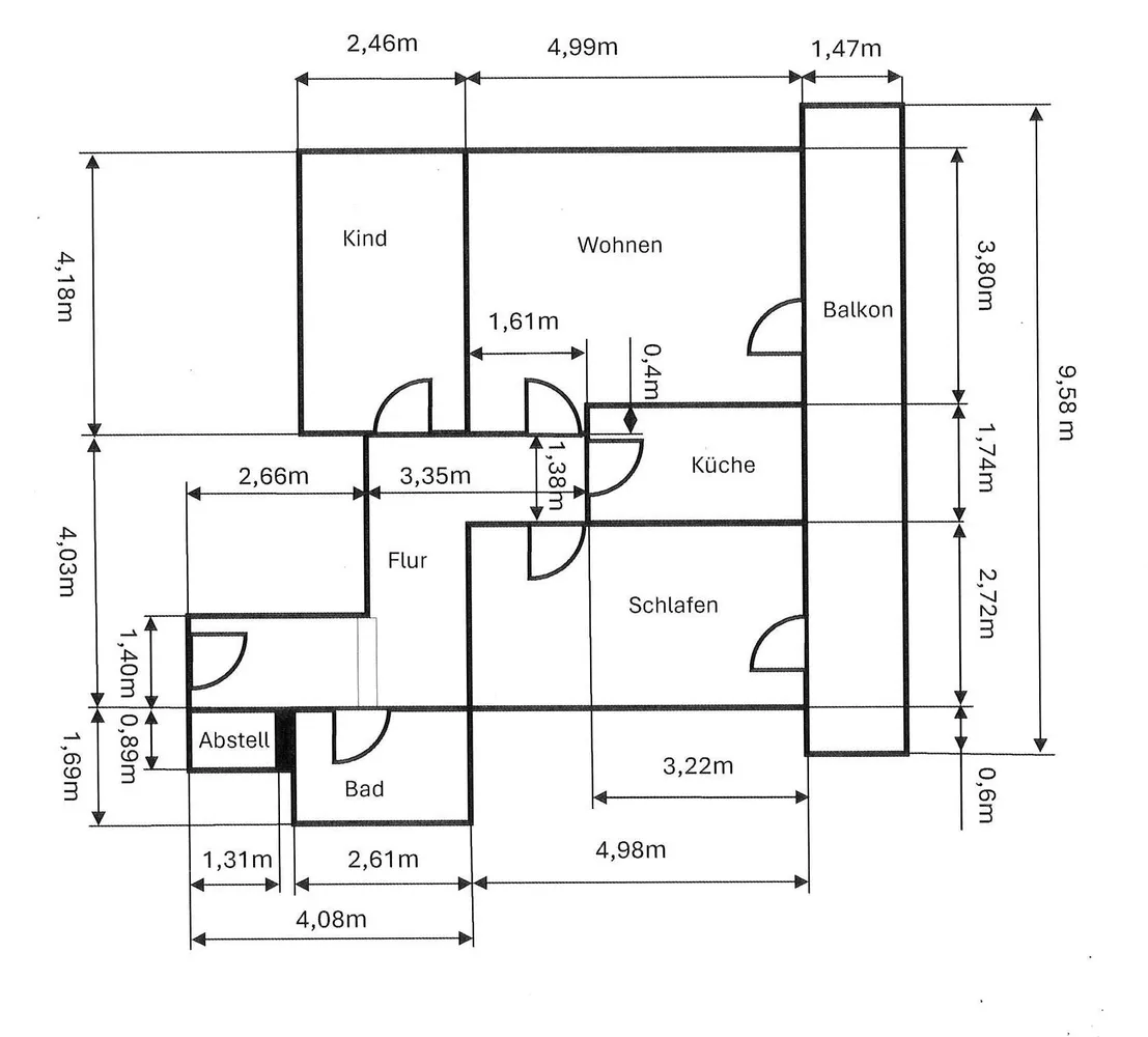 3 Zimmer Wohnung mit 75 m² in Augsburg – Bild 7