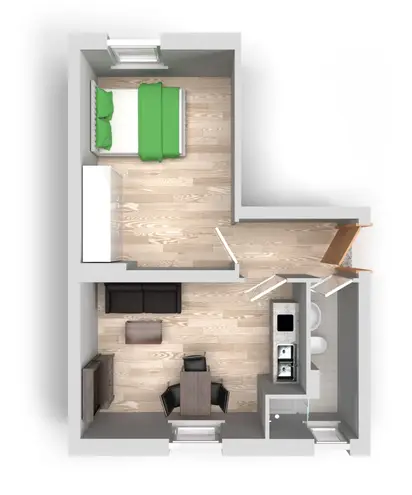 1 Zimmer Wohnung mit 37 m² in Halle (Saale) – Bild 6