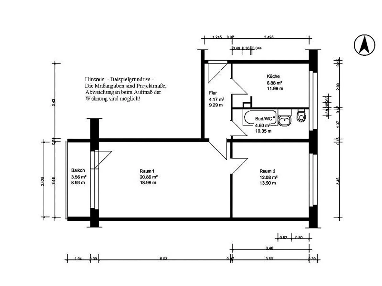 2 Zimmer Wohnung mit 51 m² in Halle (Saale) – Bild 5