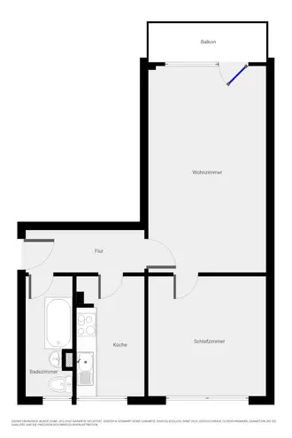 2 Zimmer Wohnung mit 51 m² in Halle (Saale) – Bild 8