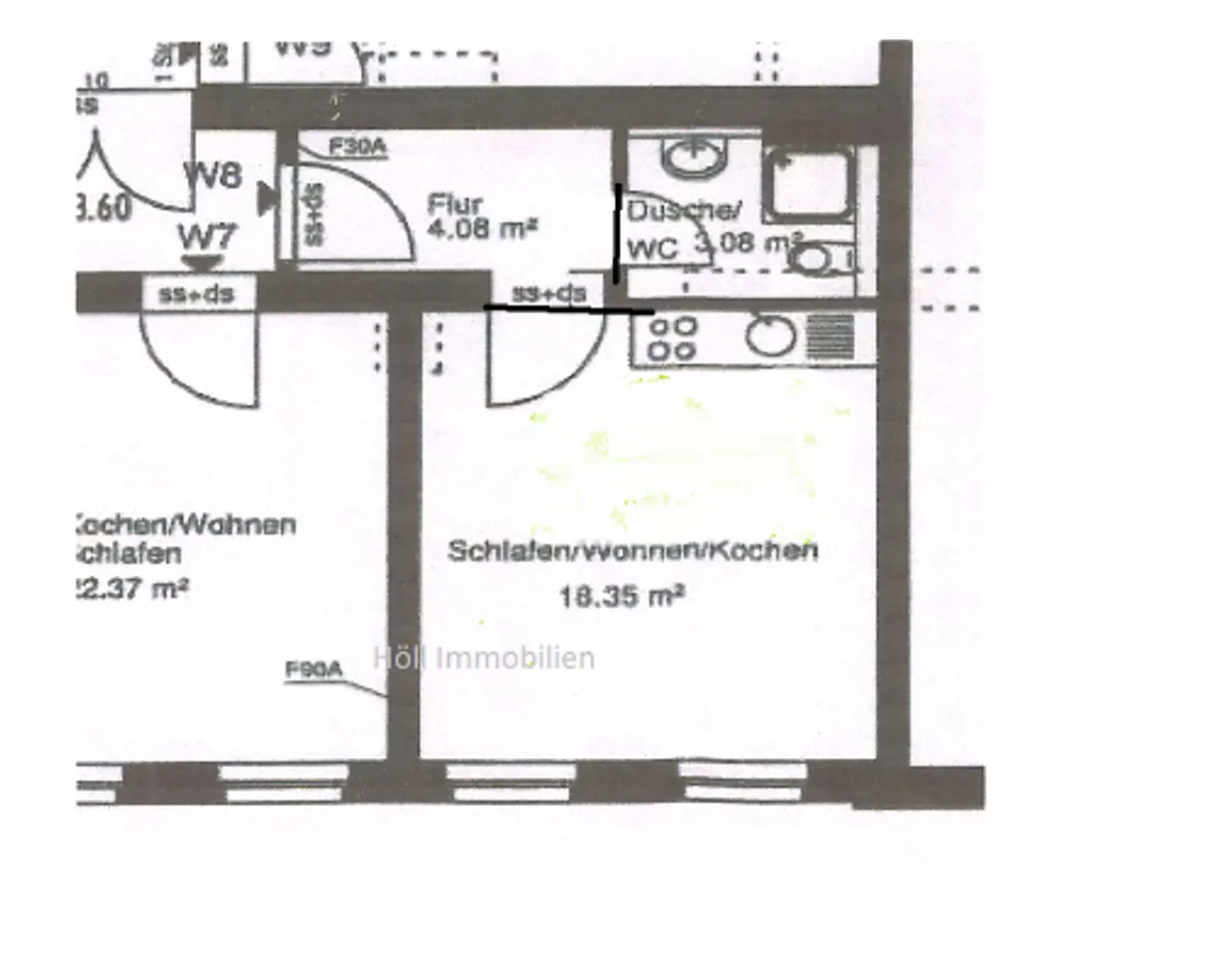 1 Zimmer Wohnung mit 26 m² in Halle (Saale) – Bild 10