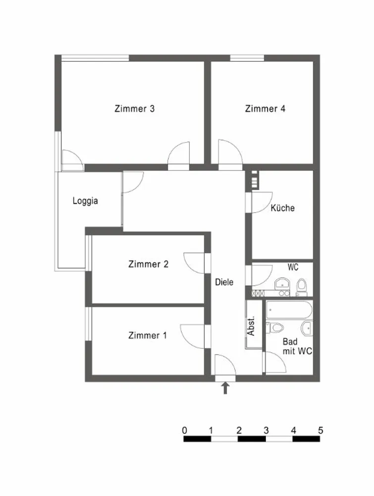 4 Zimmer Wohnung mit 90 m² in Bochum – Bild 2