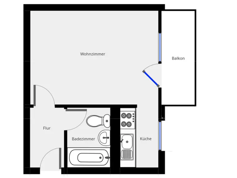 2 Zimmer Wohnung mit 29 m² in Dresden – Bild 10
