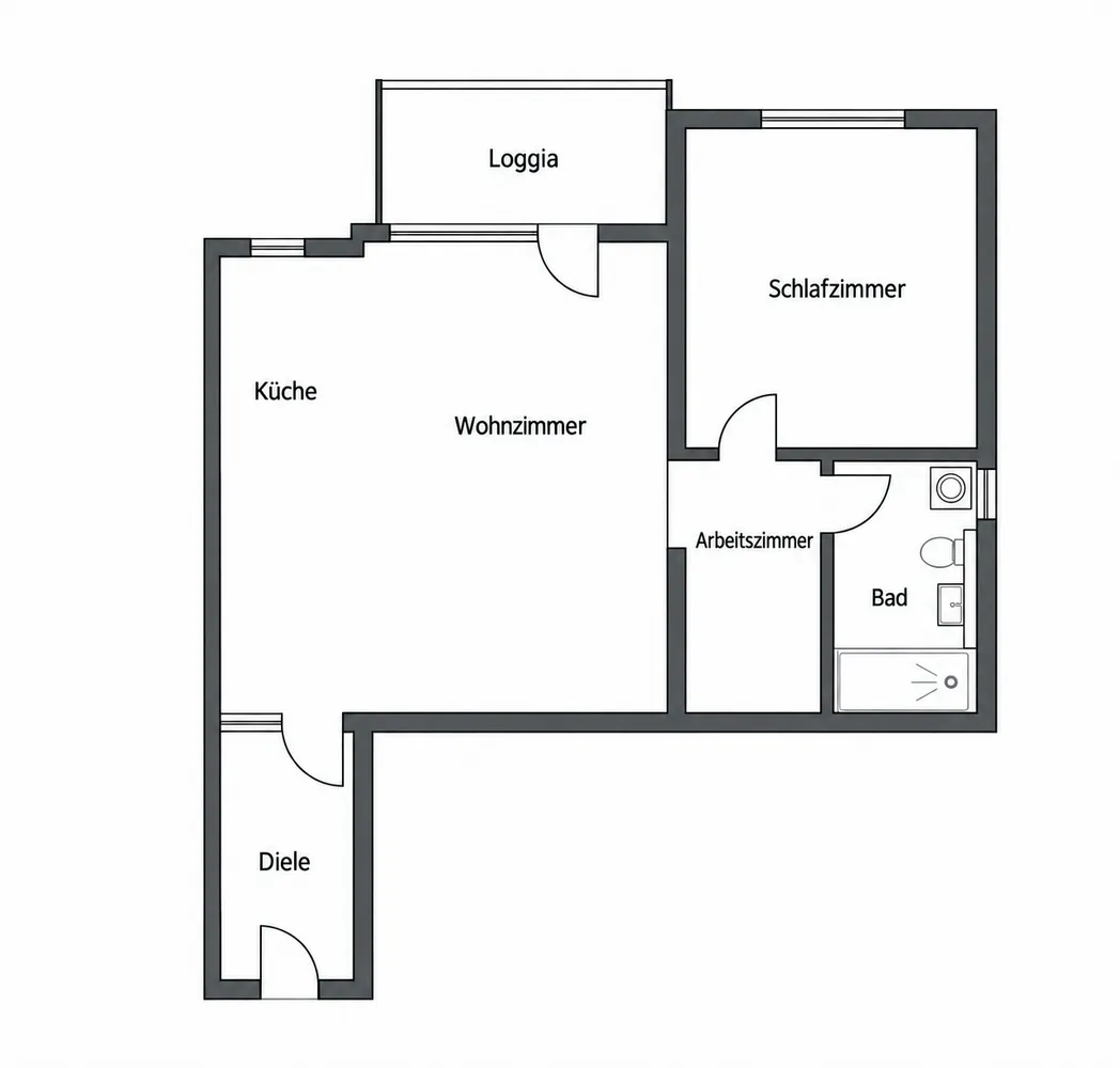 2 Zimmer Wohnung mit 65 m² in Karlsruhe – Bild 8