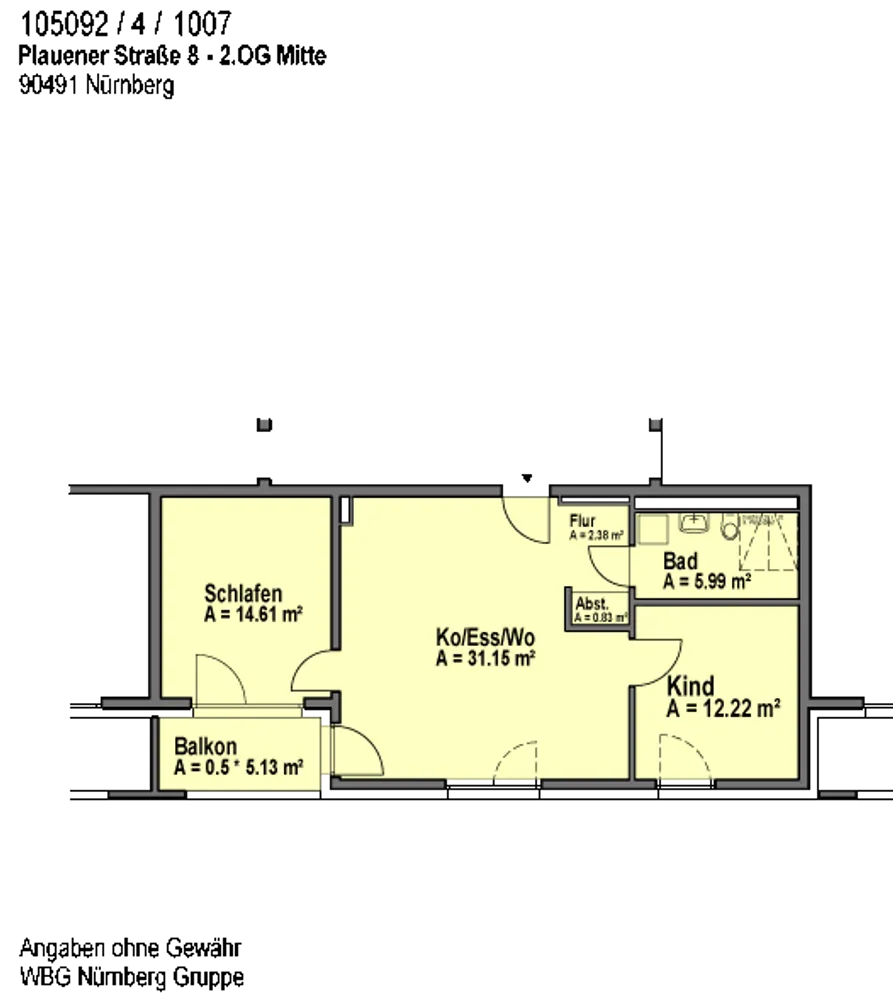 3 Zimmer Wohnung mit 70 m² in Nürnberg – Bild 9