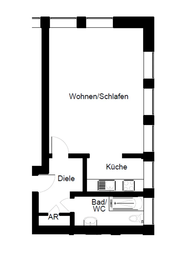 1 Zimmer Wohnung mit 50 m² in Essen – Bild 10
