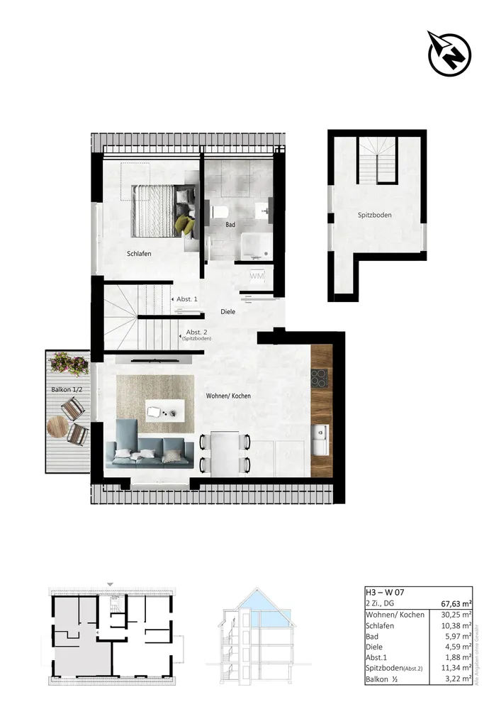 2 Zimmer Wohnung mit 68 m² in Düsseldorf – Bild 9