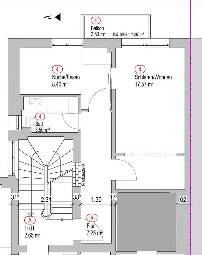 2 Zimmer Wohnung mit 37 m² in Mannheim – Bild 9