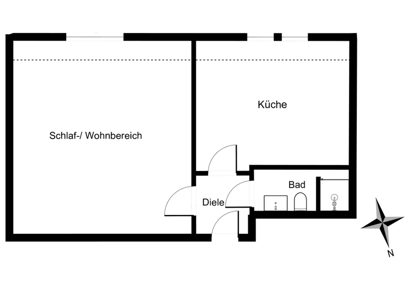 1 Zimmer Wohnung mit 36 m² in Krefeld – Bild 9