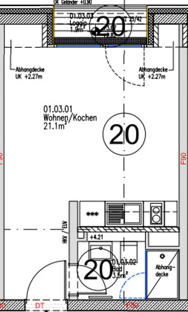 1 Zimmer Wohnung mit 26 m² in Aachen – Bild 7
