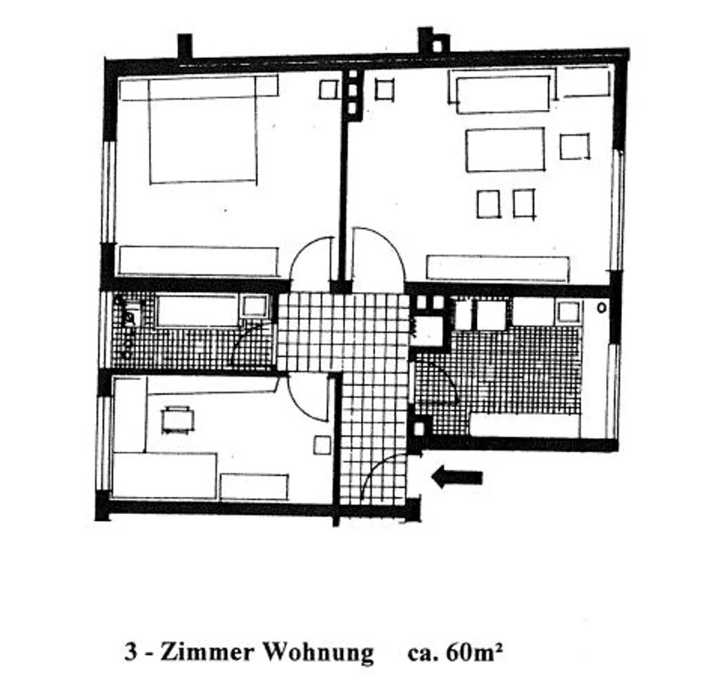 3 room apartment with 60 m² in Kassel – Photo 2
