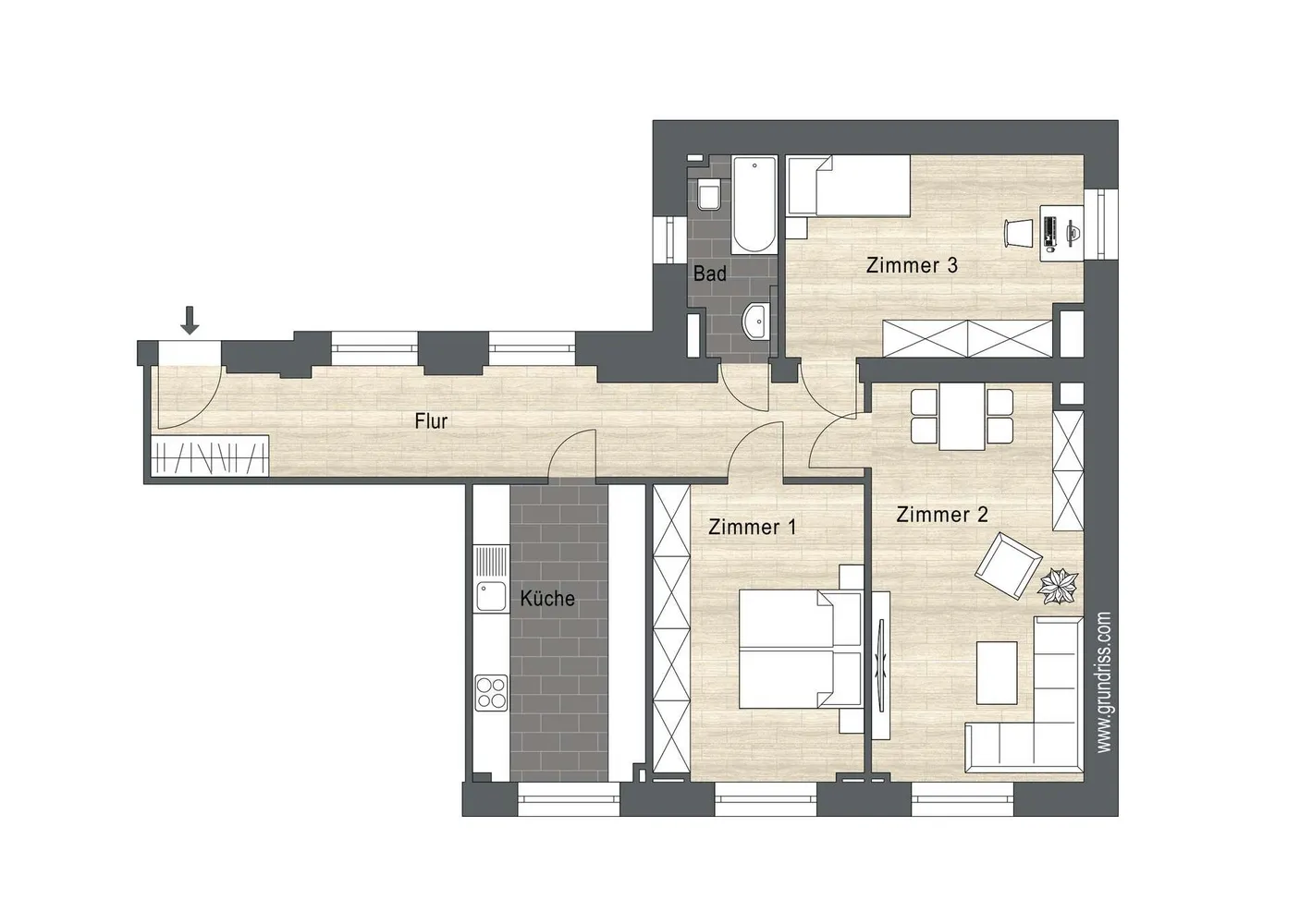 3 Zimmer Wohnung mit 78 m² in Leipzig – Bild 10