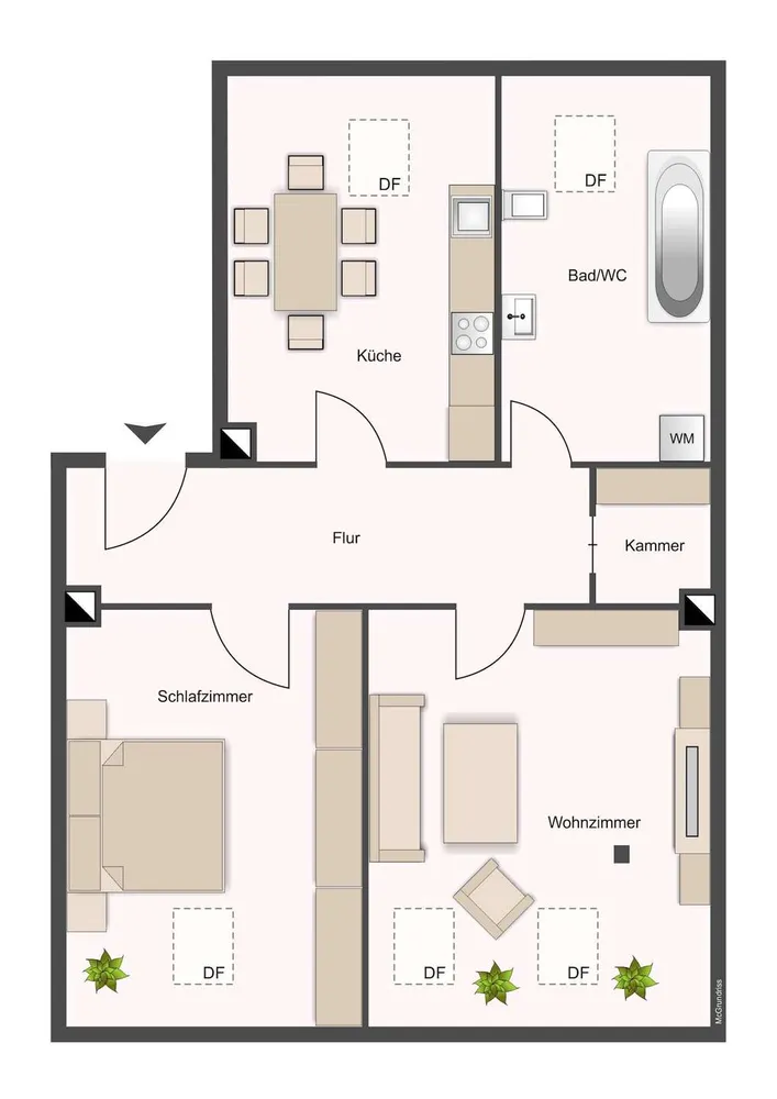 2 Zimmer Wohnung mit 54 m² in Leipzig – Bild 5