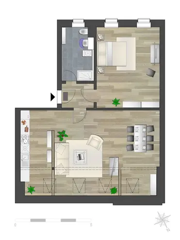 2 Zimmer Wohnung mit 77 m² in Chemnitz – Bild 4