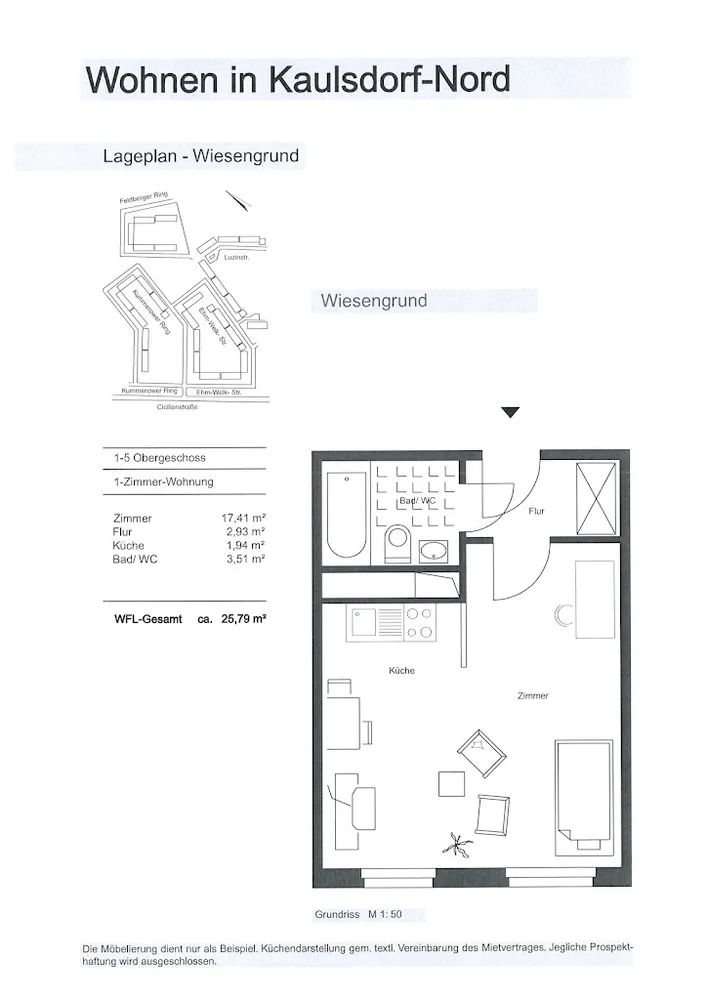 1 Zimmer Wohnung mit 26 m² in Berlin – Bild 5
