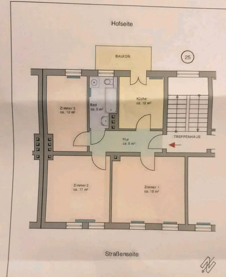 3 room apartment with 60 m² in Frankfurt (Oder) – Photo 5