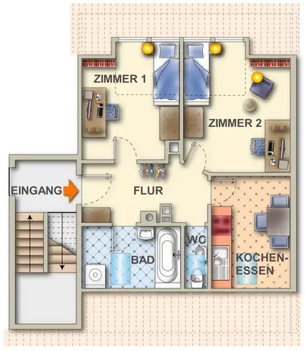2 Zimmer Wohnung mit 58 m² in Karlsruhe – Bild 8