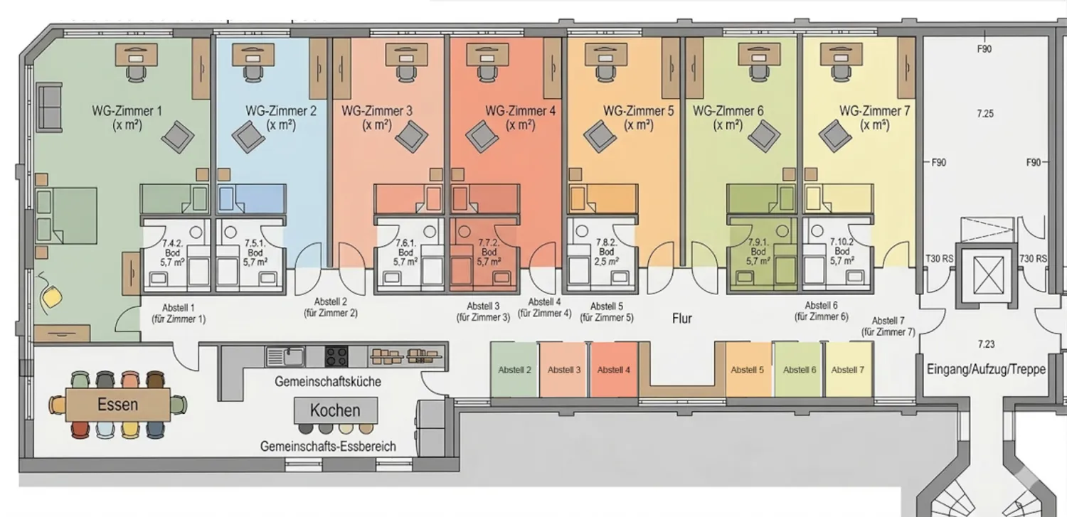1 Zimmer Wohnung mit 32 m² in Aachen – Bild 1
