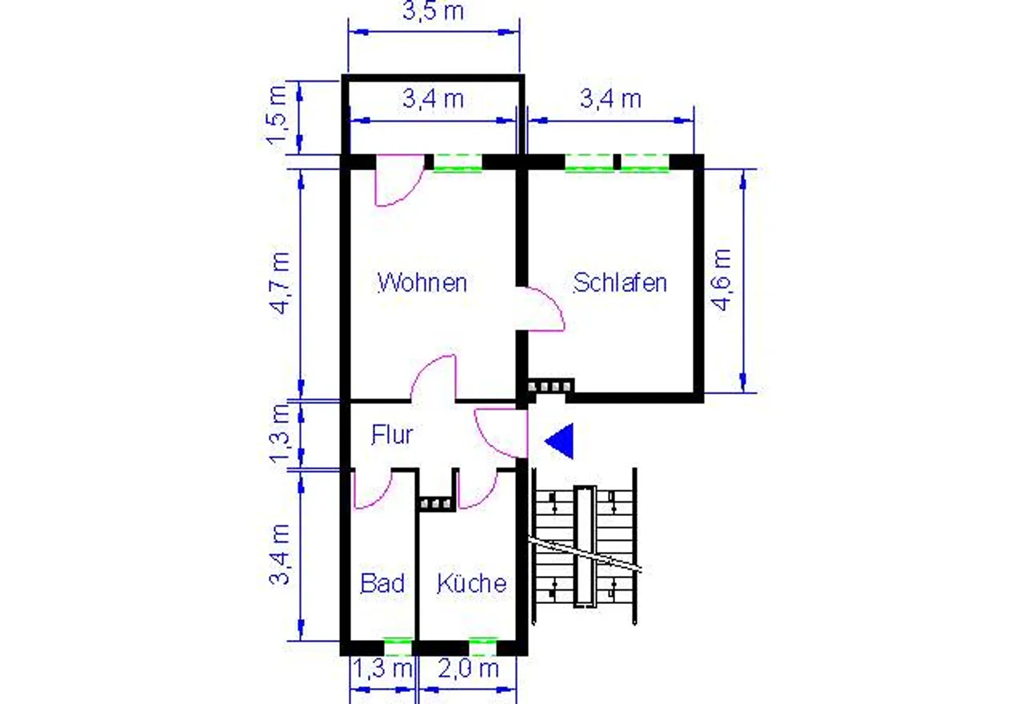2 Zimmer Wohnung mit 48 m² in Magdeburg – Bild 6