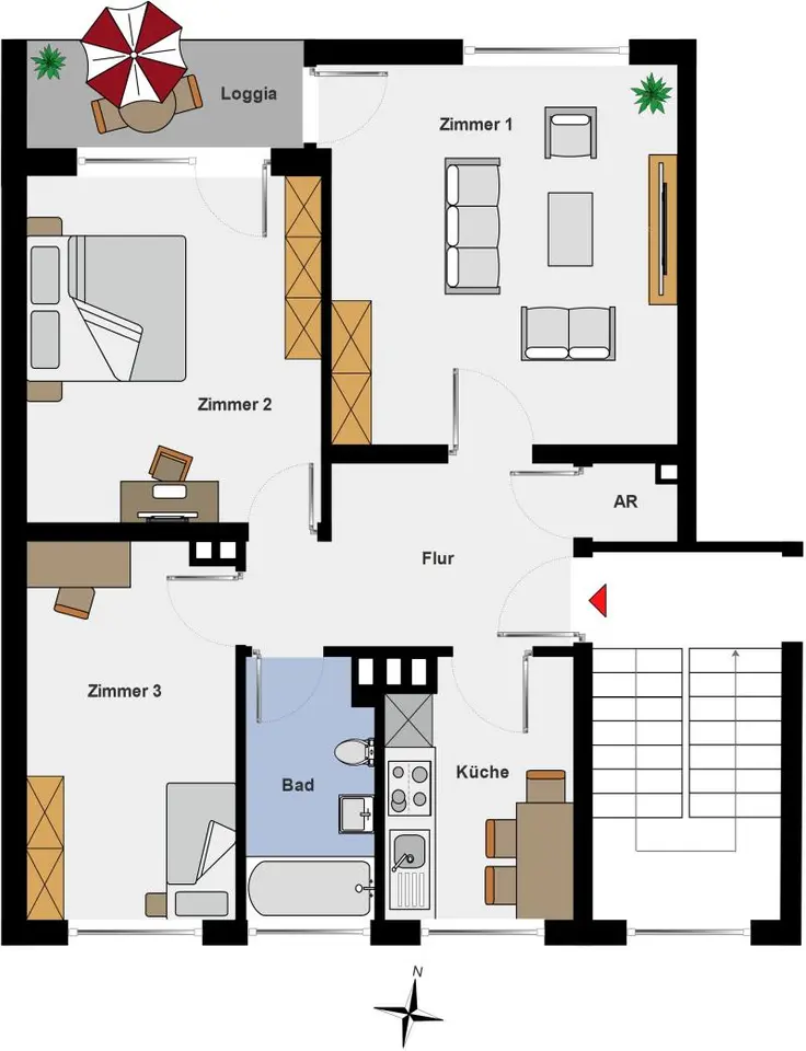 3 Zimmer Wohnung mit 65 m² in Dortmund – Bild 4