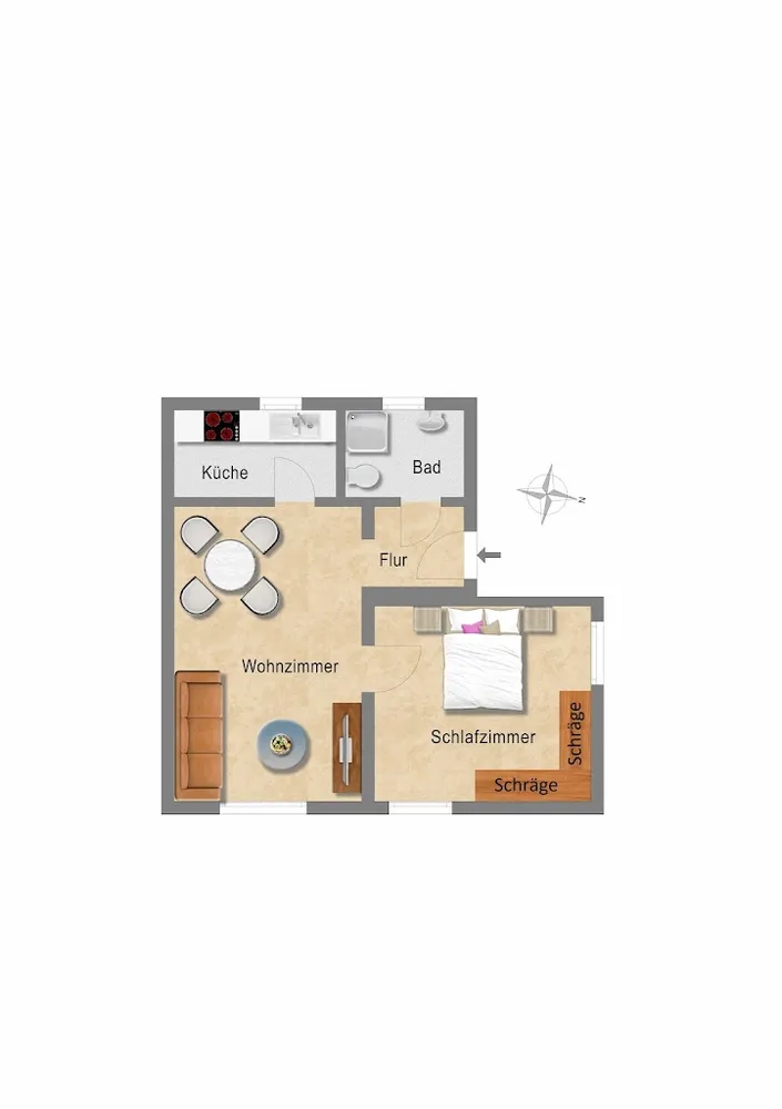 2 Zimmer Wohnung mit 41 m² in Essen – Bild 4