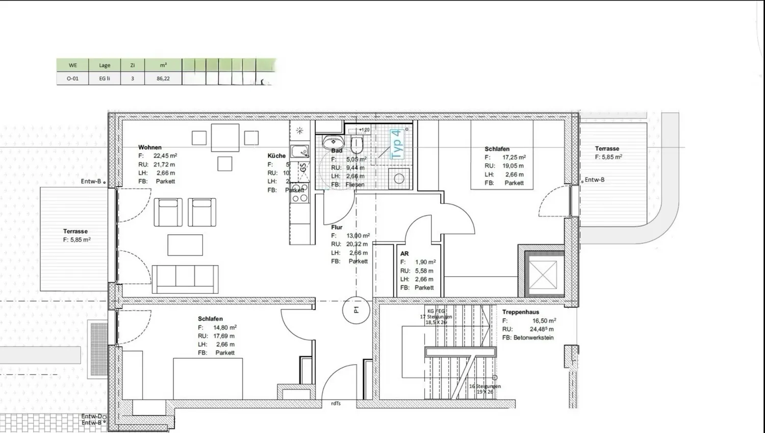 3 Zimmer Wohnung mit 86 m² in Berlin – Bild 3