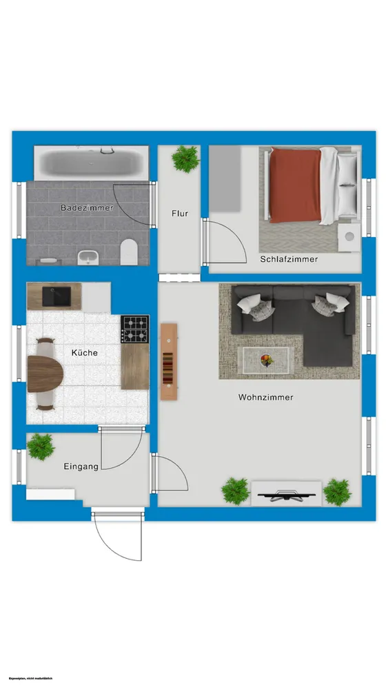 2 Zimmer Wohnung mit 49 m² in Halle (Saale) – Bild 8