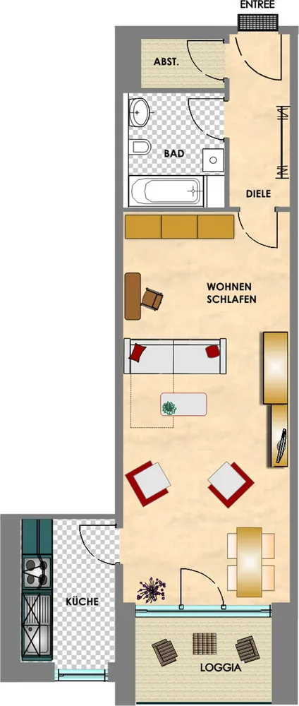 1 Zimmer Wohnung mit 49 m² in Chemnitz – Bild 6